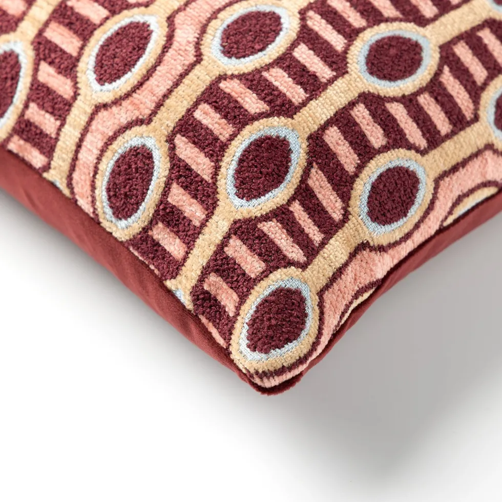 Dutch Decor sierkussen Liro rood 50 x 30 cm