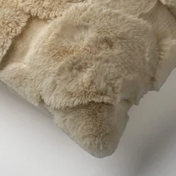 Dutch Decor sierkussen Pom beige 45 x 45 cm
