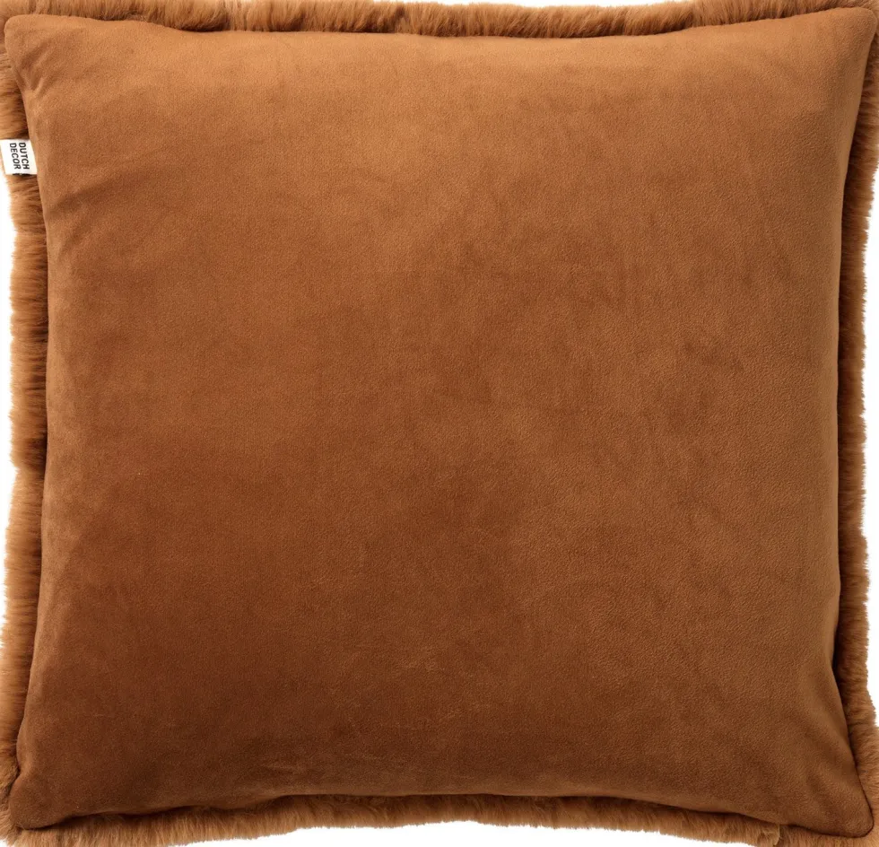 Dutch Decor sierkussen Zaya bruin 45 x 45 cm
