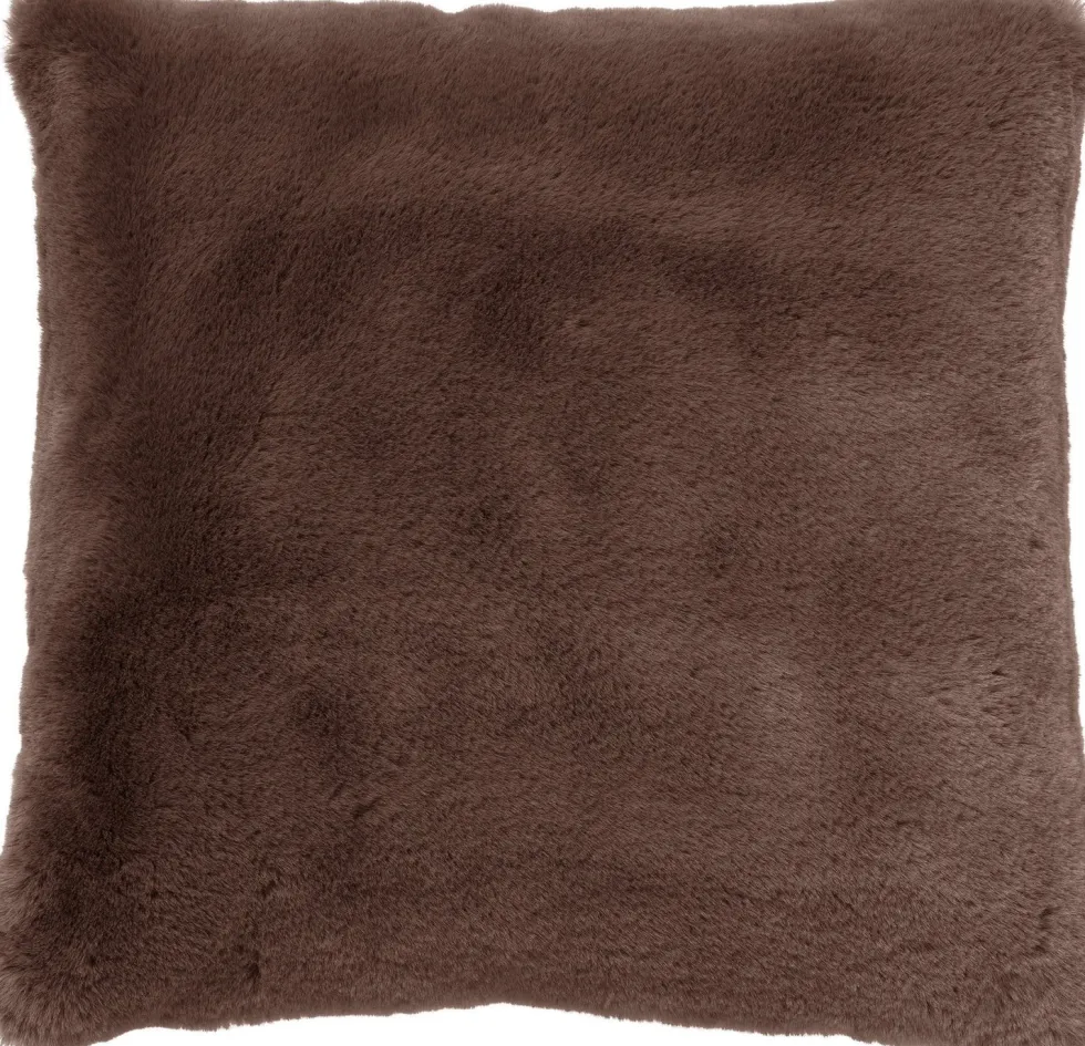 Dutch Decor sierkussen Zaya donkerbruin 45 x 45 cm