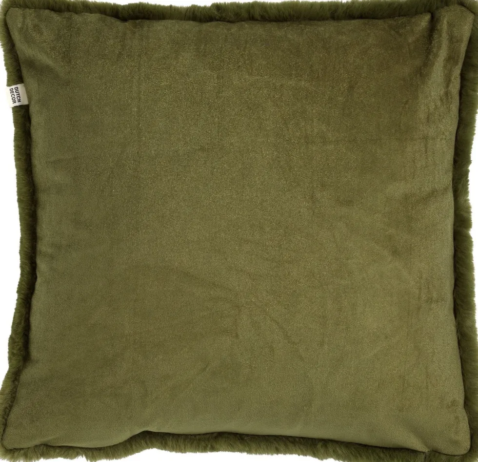 Dutch Decor sierkussen Zaya groen 45 x 45 x 22 cm