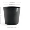 Ecopots bloempot Amsterdam donkergrijs D 50 H 44 cm