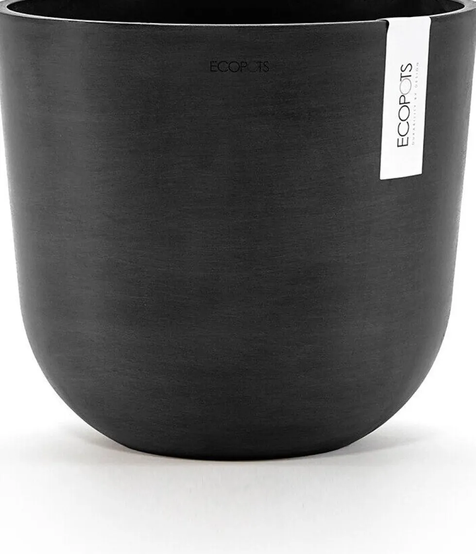 Ecopots bloempot Oslo donkergrijs D 25 H 21,8 cm