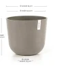 Ecopots bloempot Oslo taupe D 35 H 30,5 cm