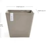 Ecopots bloempot Rotterdam taupe 30 x 30 x 26 cm