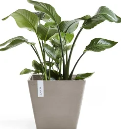 Ecopots bloempot Rotterdam taupe 30 x 30 x 26 cm