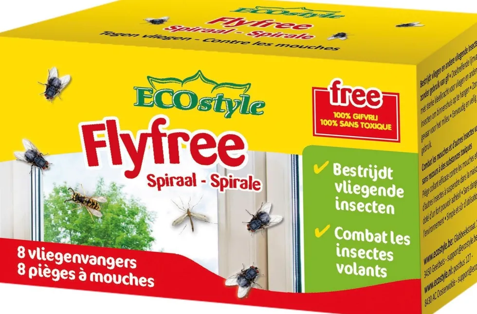 Ecostyle vliegenvanger kleefrollen 8 st