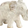 Eglo beeld Ishikari olifant goud / wit 20 x 8 x 15 cm