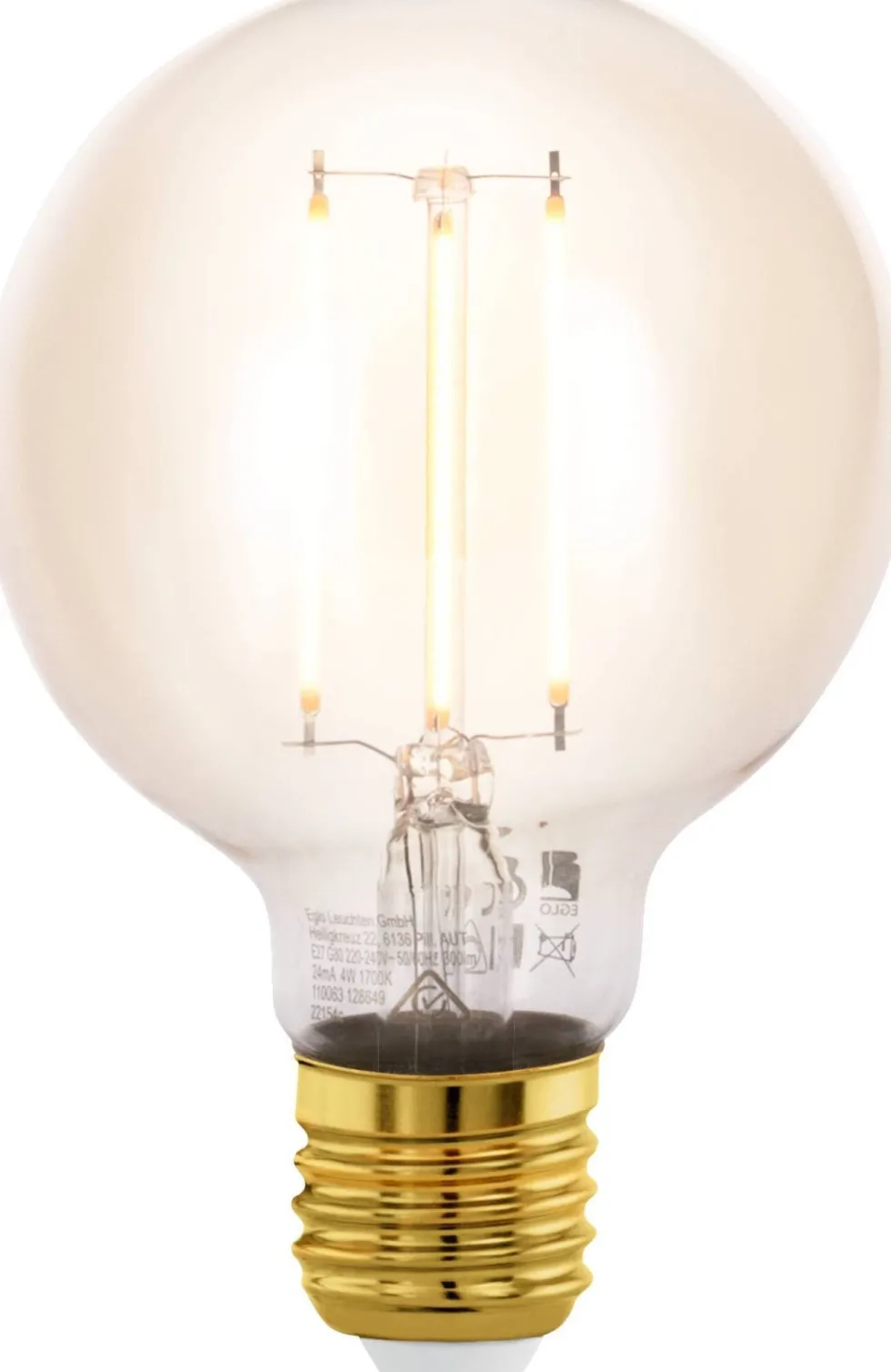 Eglo LED lamp E27 Golden Age extra warm 300 lm 4 W Globe 80