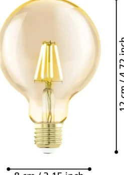 Eglo LED lamp E27 Golden Age extra warm 300 lm 4 W Globe 80
