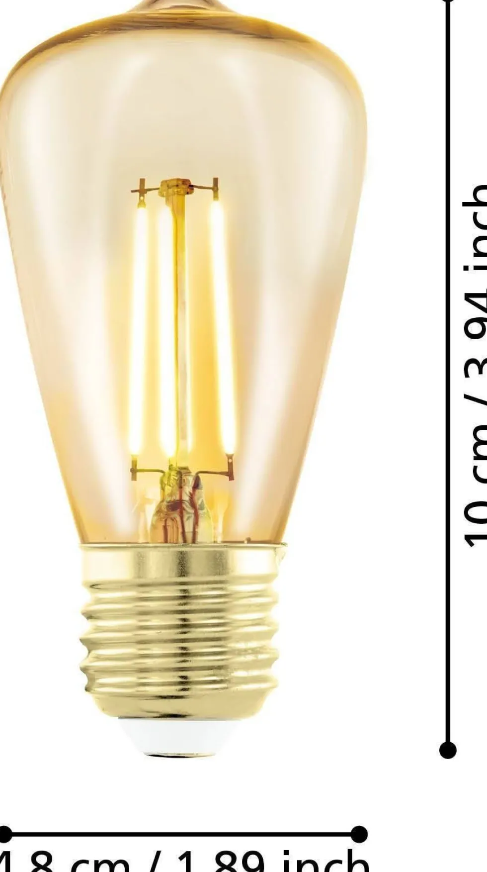 Eglo LED lamp E27 Golden Age extra warm 300 lm 4 W ST48