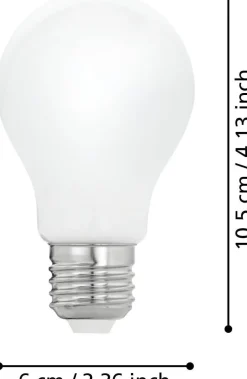 Eglo LED lamp E27 Milky warm wit 806 lm 7,5 W A60
