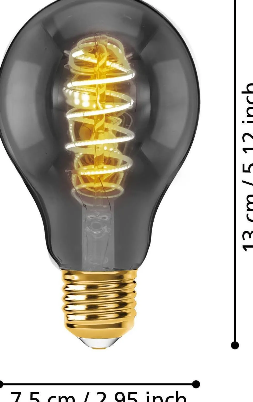 Eglo LED lamp E27 Spiraal extra warm wit 100 lm 4W A75