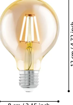 Eglo LED lamp E27 Vintage extra warm 330 lm 4 W Globe 80