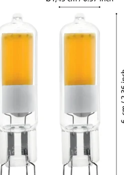 Eglo LED lamp G9 warm wit 200 lm 2 W 2 stuks