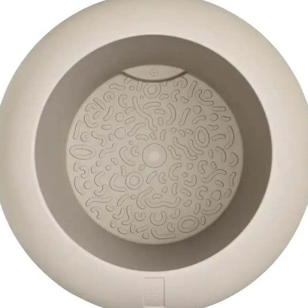 Elho bloempot Amber Roll beige D 43 H 58 cm