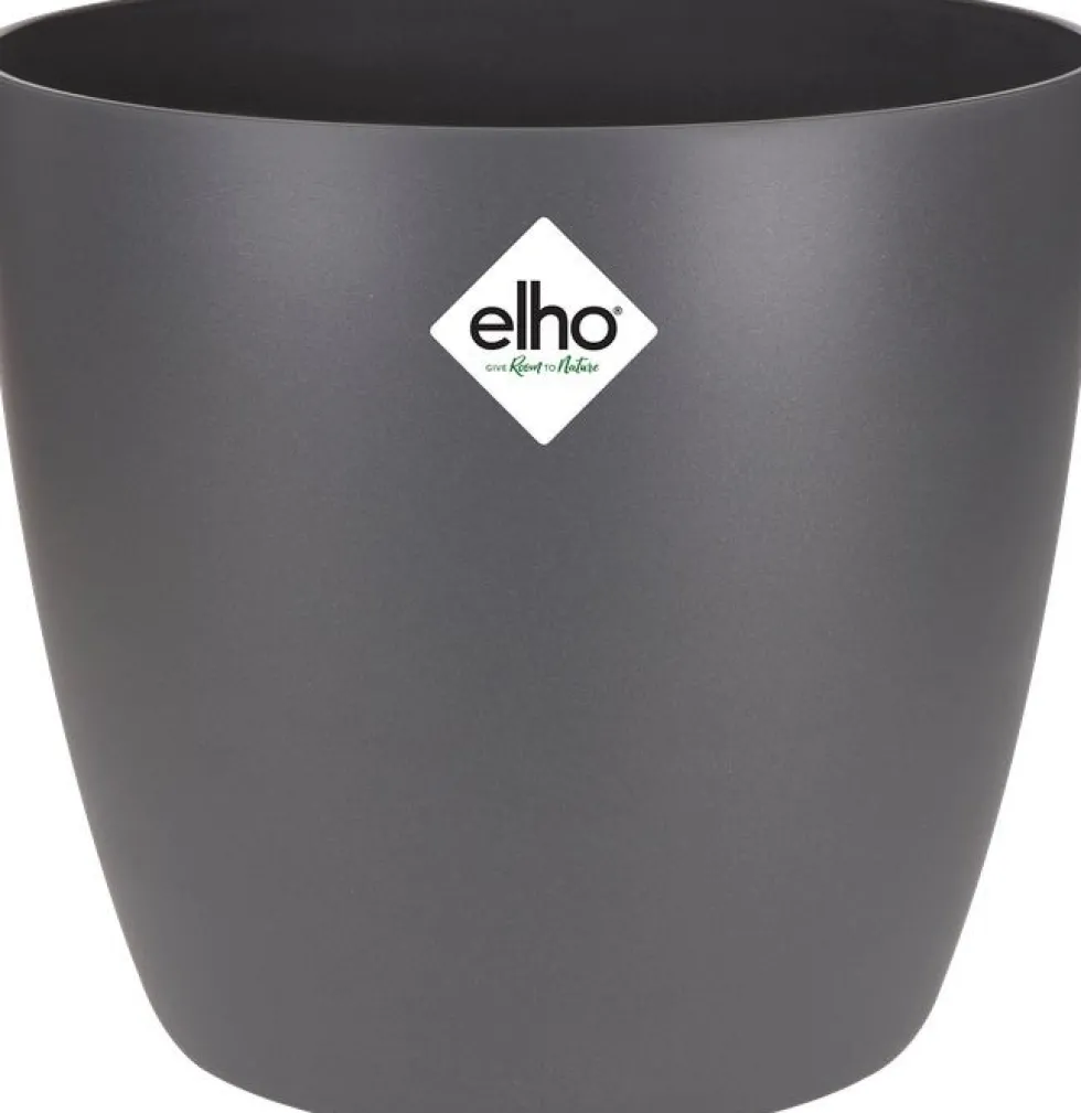 Elho bloempot Brussels antraciet D 18,3 H 16,8 cm