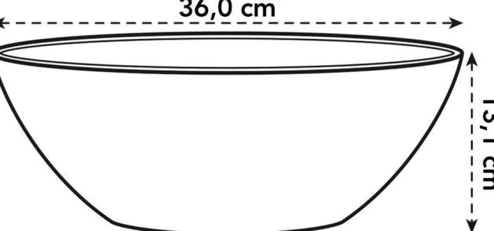Elho bloempot Brussels wit 36 x 16 x 13,1 cm