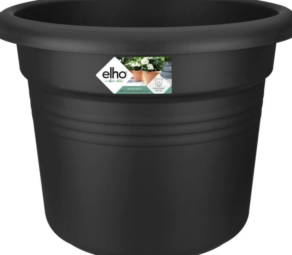 Elho bloempot Green Basics zwart D 34,3 H 26,8 cm