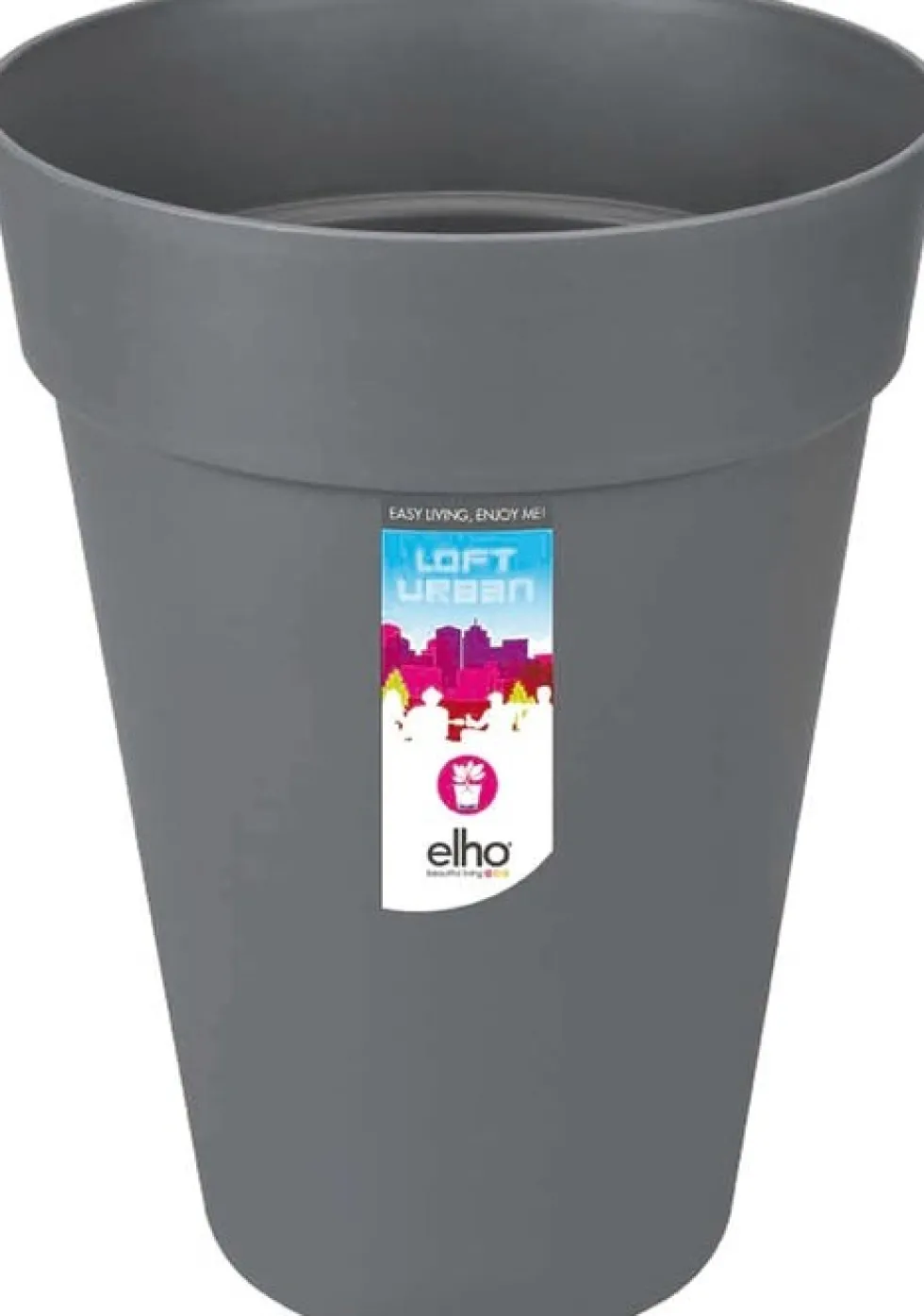Elho bloempot Loft Urban antraciet D 27,5 H 35,8 cm