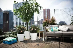 Elho bloempot Loft Urban wit D 59 H 54 cm