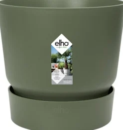 Elho bloempot met waterreservoir Greenville groen D 19,5 H 18,4 cm