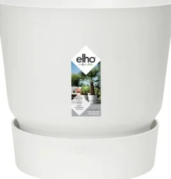 Elho bloempot met waterreservoir Greenville wit D 19,5 H 18,4 cm