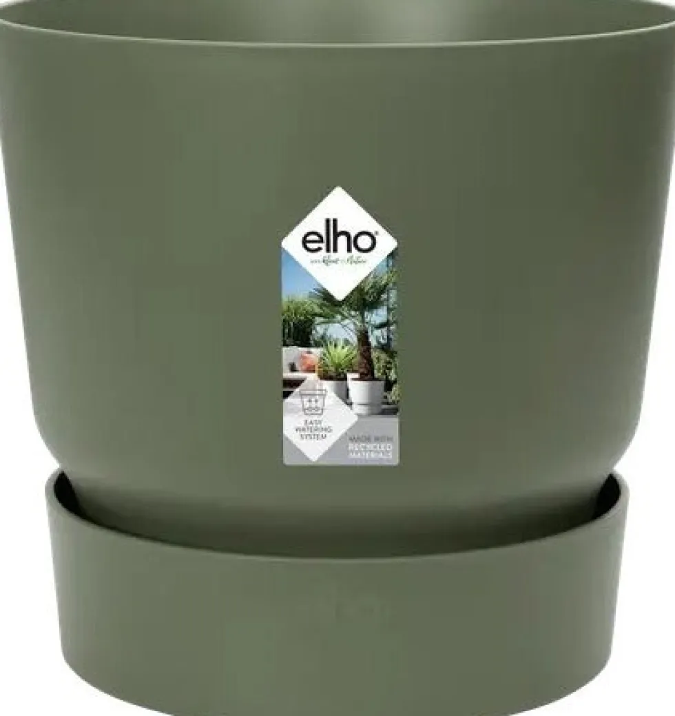 Elho bloempot met waterreservoir Greenville groen D 50 H 55 cm