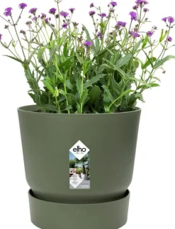 Elho bloempot met waterreservoir Greenville groen D 16 H 15,3 cm