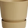 Elho bloempot op voet Greenville beige D 24,5 H 23,3 cm