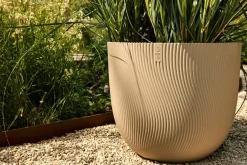 Elho bloempot Sereh beige D 30 H 40,5 cm