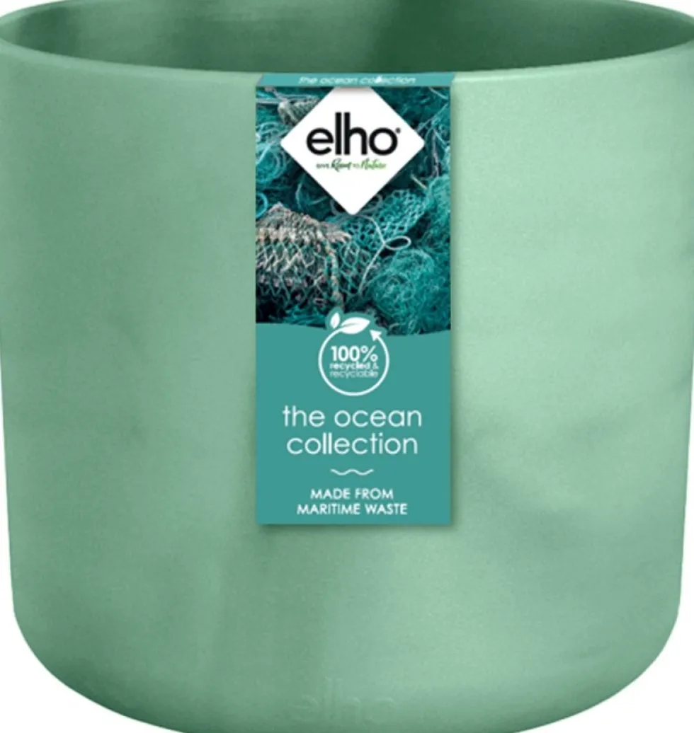 Elho bloempot The Ocean Collection groen D 13,8 H 12,5 cm