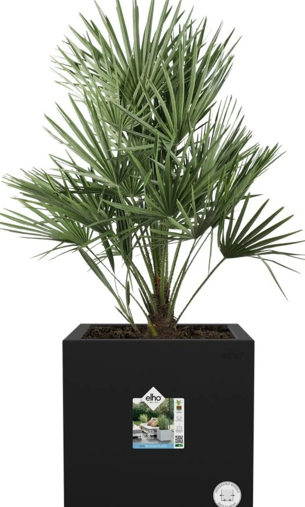 Elho plantenbak Vivo Next zwart 29,5 x 29,5 x 29,5 cm