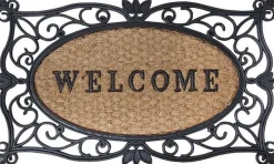Esschert Design kokosmat welcome naturel 75 x 45 cm