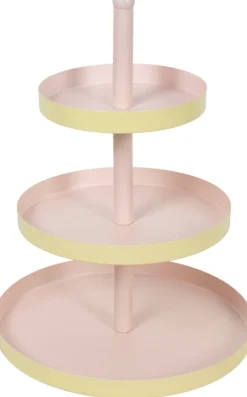 Etagère Faye 3-laags roze D 25 H 35 cm