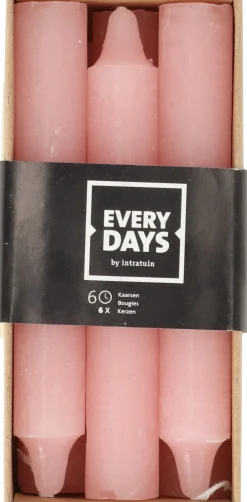 Everydays by Intratuin dinerkaars Rustiek licht roze 6 uur 6 stuks