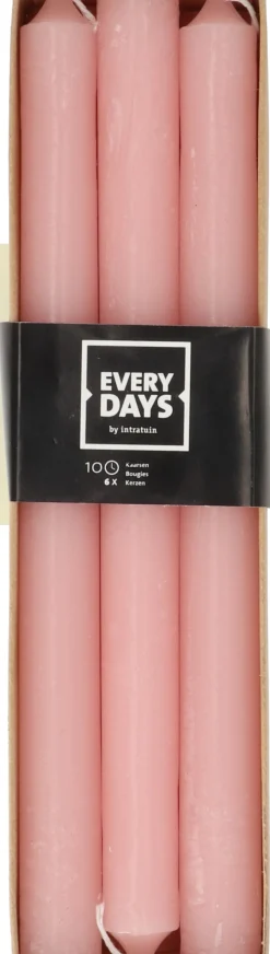 Everydays by Intratuin dinerkaars Rustiek licht roze 10 uur 6 stuks
