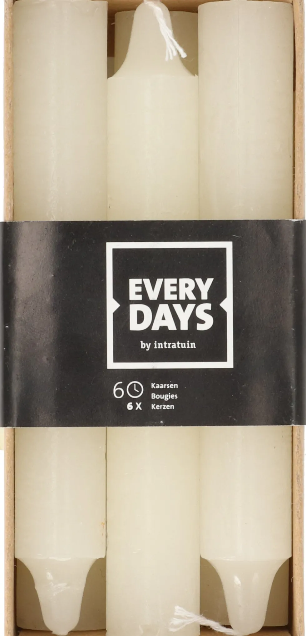 Everydays by Intratuin dinerkaars Rustiek crème 6 uur 6 stuks