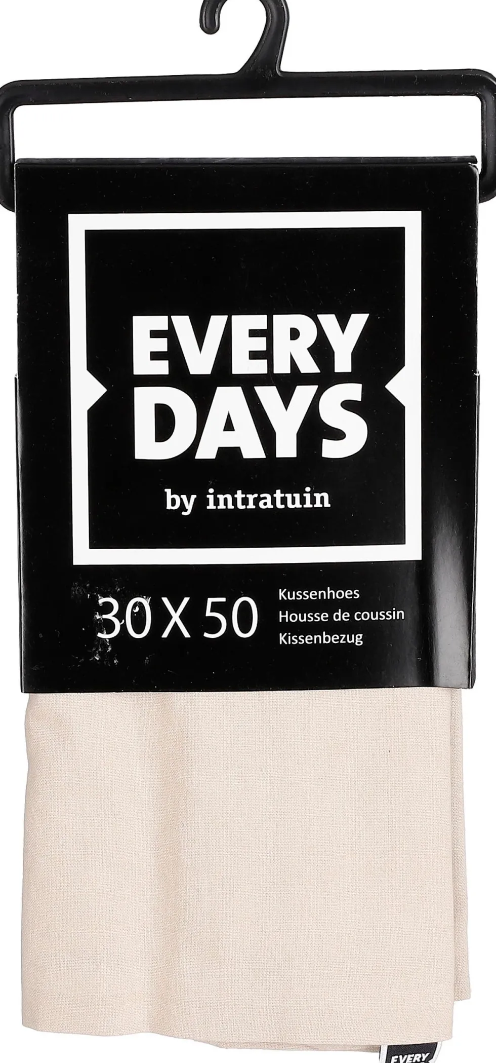 Everydays by Intratuin kussenhoes Katoen crème 50 x 30 cm