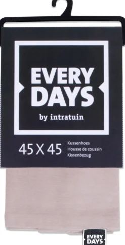 Everydays by Intratuin kussenhoes Katoen beige 45 x 45 cm