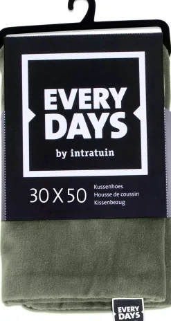 Everydays by Intratuin kussenhoes Fluweel licht groen 30 x 50 cm