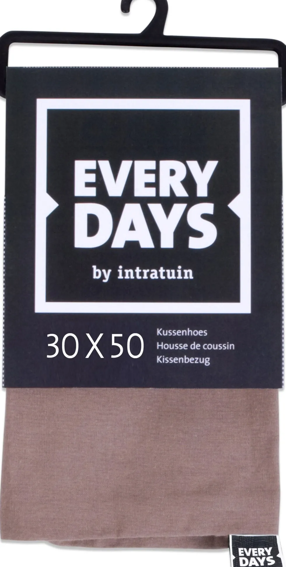 Everydays by Intratuin kussenhoes Katoen taupe 50 x 30 cm