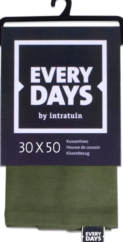 Everydays by Intratuin kussenhoes Katoen groen 30 x 50 cm
