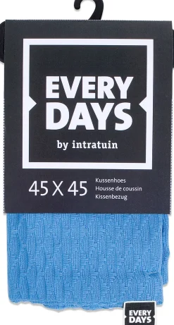Everydays by Intratuin kussenhoes Dessin blauw 45 x 45 cm