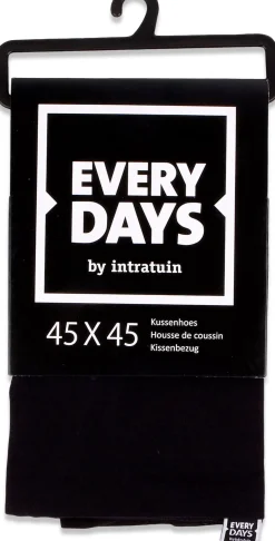 Everydays by Intratuin kussenhoes Katoen zwart 45 x 45 cm