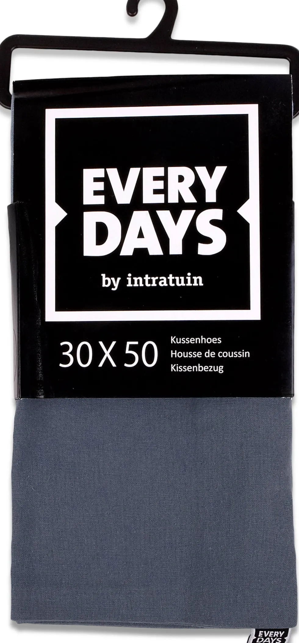 Everydays by Intratuin kussenhoes Katoen donker blauw 50 x 30 cm