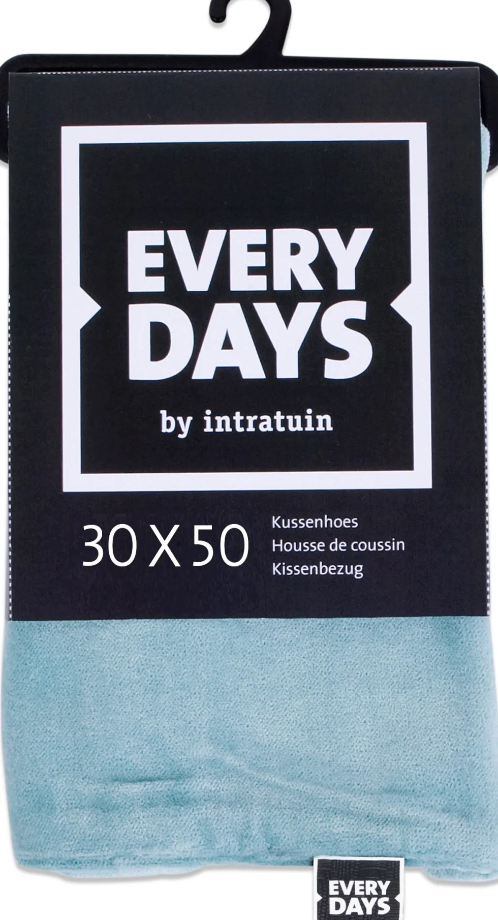 Everydays by Intratuin kussenhoes Fluweel groen 30 x 50 cm