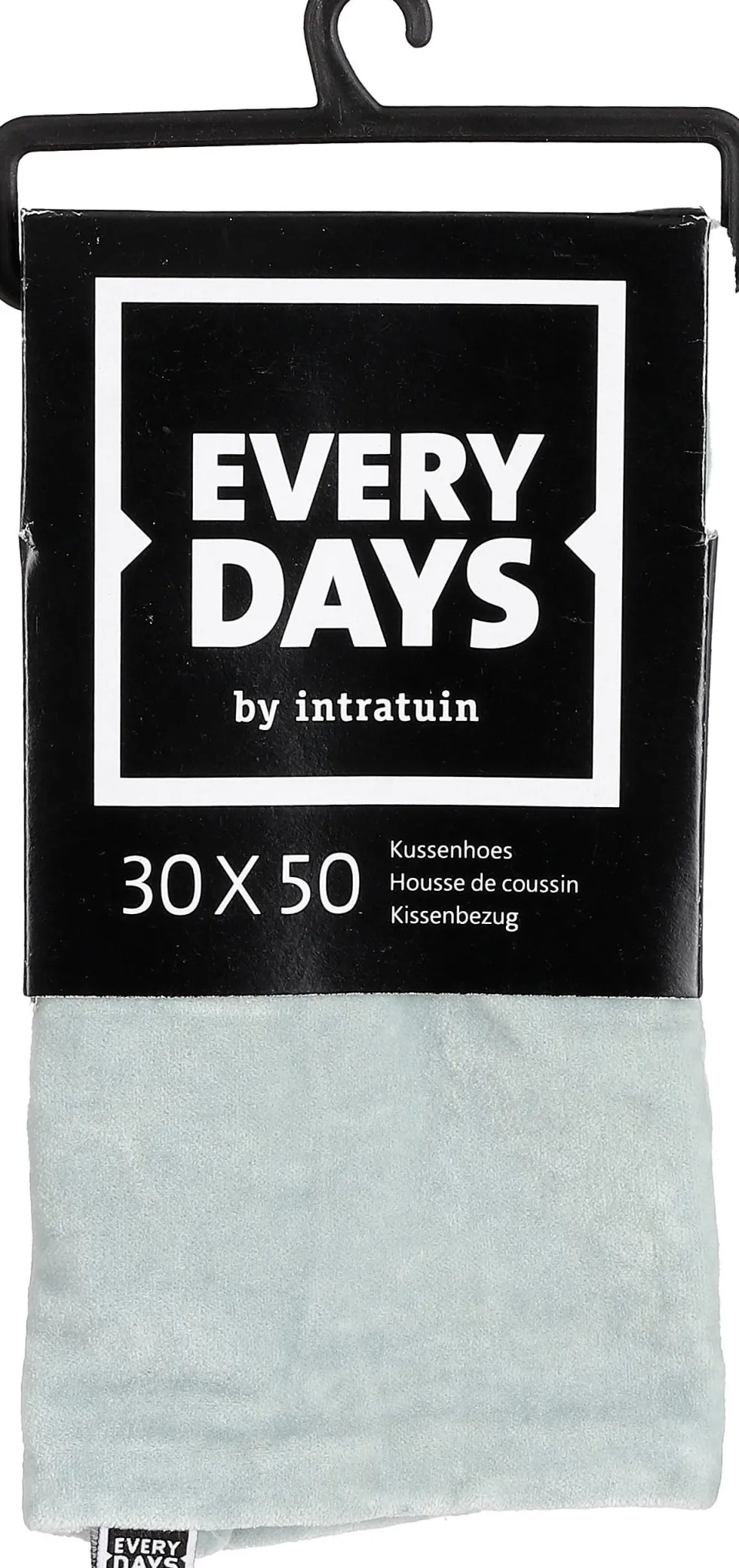 Everydays by Intratuin kussenhoes Fluweel mint groen 30 x 50 cm