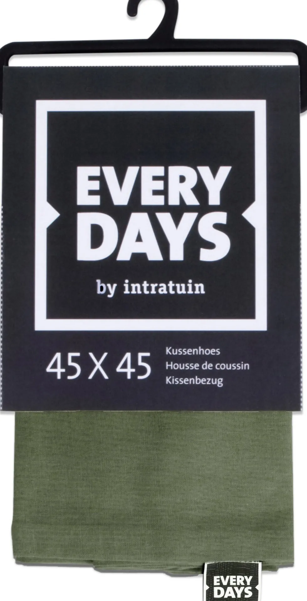 Everydays by Intratuin kussenhoes Katoen licht groen 45 x 45 cm