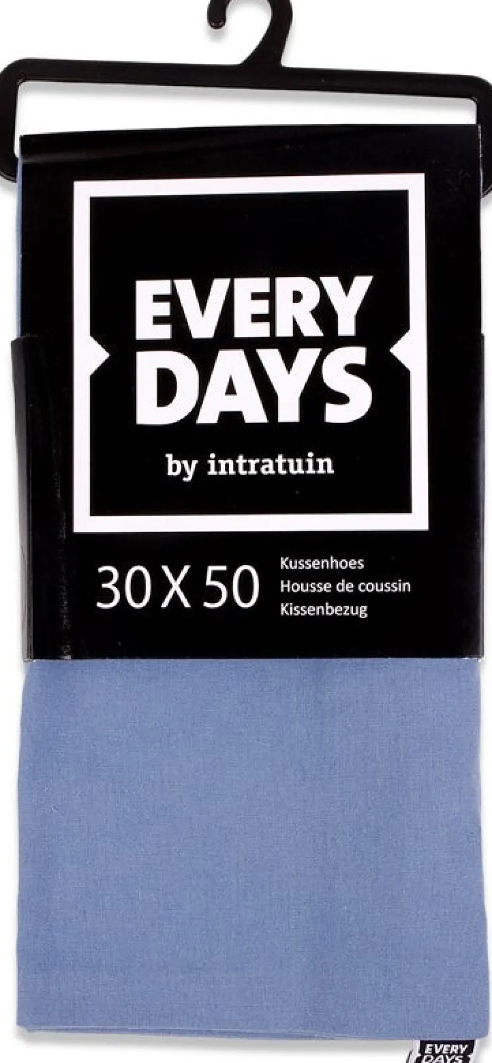 Everydays by Intratuin kussenhoes Katoen blauw 30 x 50 cm